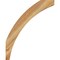 Ekena Millwork 6"W x 26"D x 32"H Thorton Rough Sawn Knee Brace, Western Red Cedar BRC06X26X32THR00RWR - alternate 4